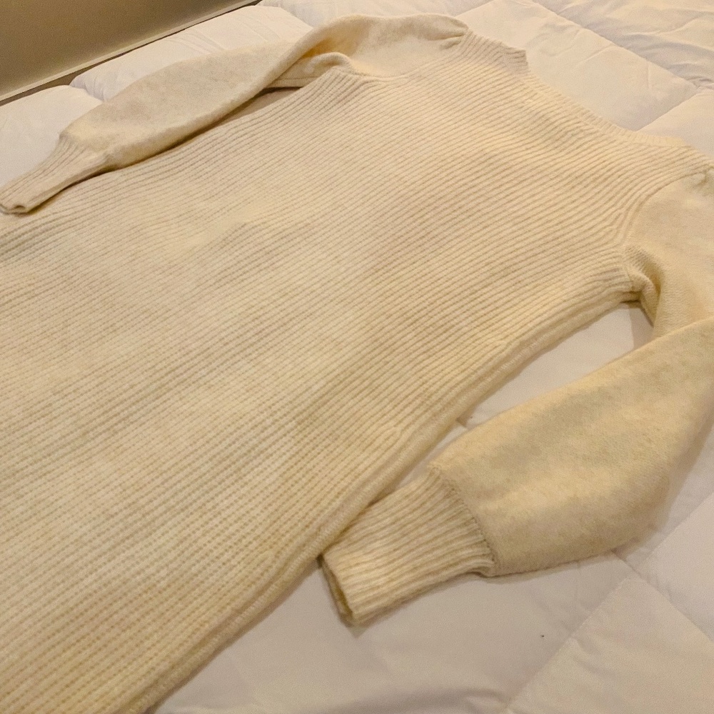 The Loft Cream Sweater Dress